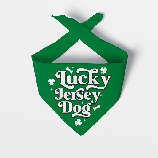 Kiss Me, I’m From Jersey: St. Paddy’s Day Bandanas Are Here 🍀🐾